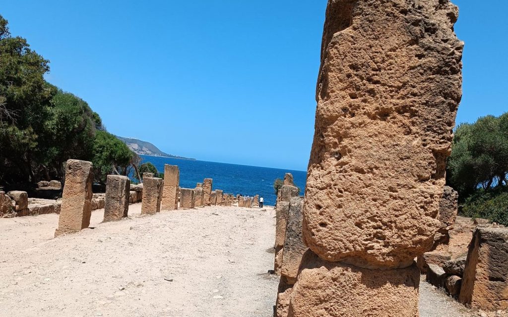 ruine de tipaza sur la méditerranée