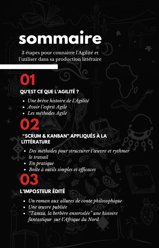 montre le sommaire du e book